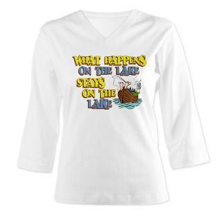 What Happens on the Lake  Fishing T shirts & Gifts by The Fishing