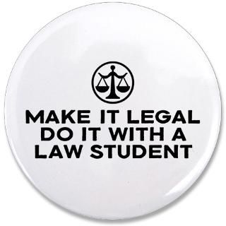 Funny Gifts  Funny Buttons  Funny Law Student 3.5 Button