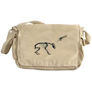 Blue Bad Dog X ray Skeleton Messenger Bag for $37.50