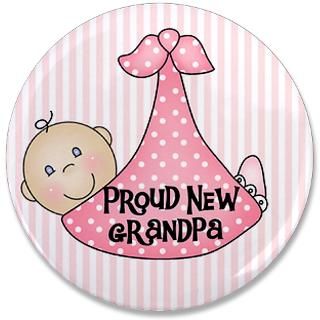 Baby Girl Gifts  Baby Girl Buttons  Baby Girl Proud New Grandpa 3
