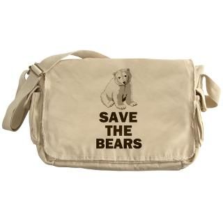 Polar Bear Save The Bears Messenger Bag for $37.50