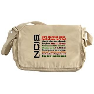 NCIS Quotes Messenger Bag for $37.50