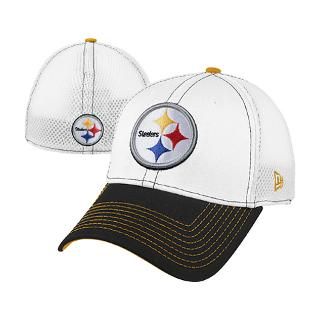 Pittsburgh Steelers White/Black New Era 39THIRTY Blitz Neo Flex Hat