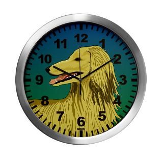 Afghan Hound Dog Modern Wall Clock for $42.50