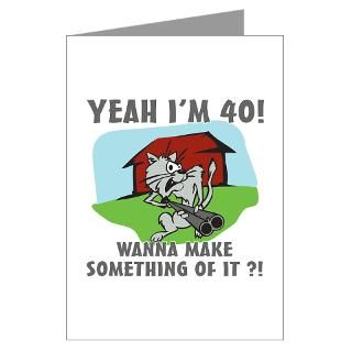 40 Gifts  40 Greeting Cards  40th Birthday Attitude Greeting Card