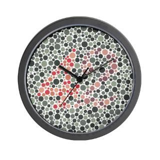 Color Blind Test #42 Large Wall Clock by colorblind42