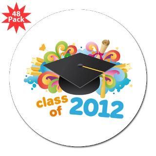 2012 School Class retro 3 Lapel Sticker (48 for $30.00