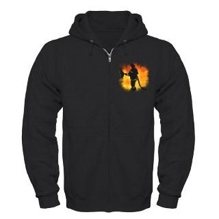 firefighter flames zip hoodie dark $ 46 99
