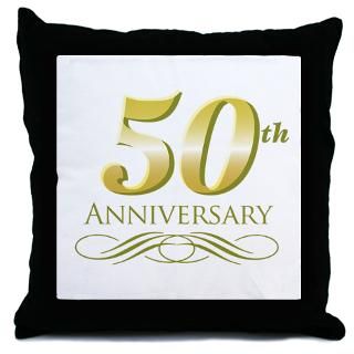 50 Gifts  50 More Fun Stuff  50th Anniversary Throw Pillow