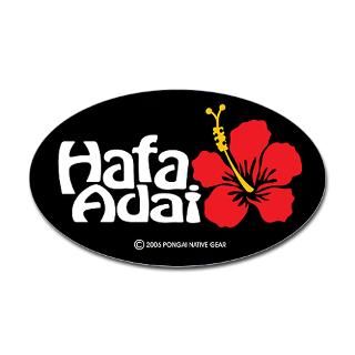 670 Bumper Stickers  Hafa Adai 51 Oval Sticker