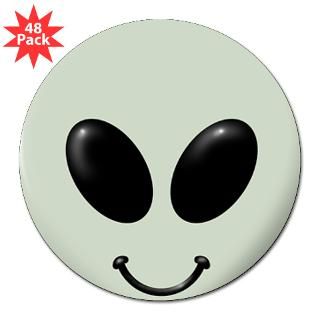 Alien Smiley Face 3 Lapel Sticker (48 pk)