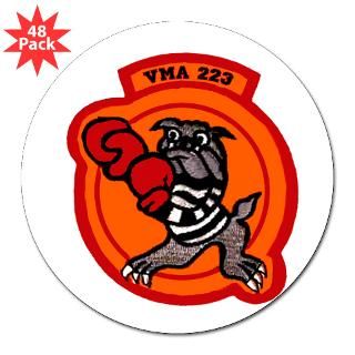 VMA 223 Bulldogs 3 Lapel Sticker (48 pk) for