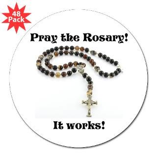 Holy Rosary 3 Lapel Sticker (48 pk) for $30.00