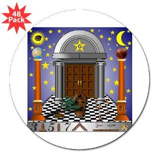 King Solomons Temple 3 Lapel Sticker (48 pk)