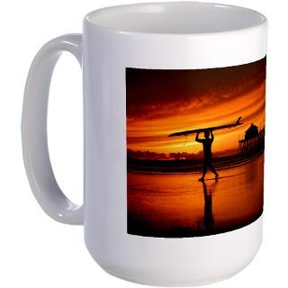 huntington beach sunset 8 large mug $ 14 49