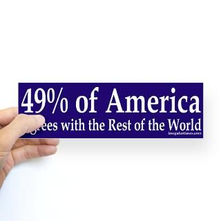 49% of America (bumper sticker)