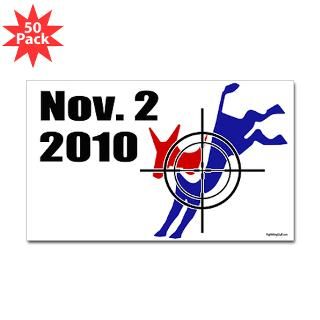 Donkey in Crosshairs Sticker (Rectangle 50 pk)