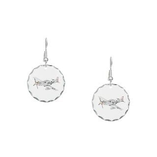Gifts  Aircraft Jewelry  North American P 51 Mustang Earring