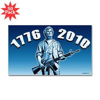 Modern Minuteman Sticker (Rectangle 50 pk)