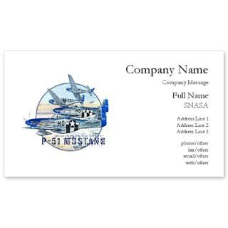 51 Mustang airplane Business Cards for $0.19