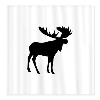 Moose Shower Curtains  Custom Themed Moose Bath Curtains