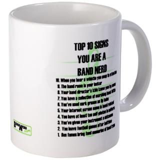 Band Nerd Top 10 Signs Mug  Top 10 Signs Your Are a Band Nerd  Top