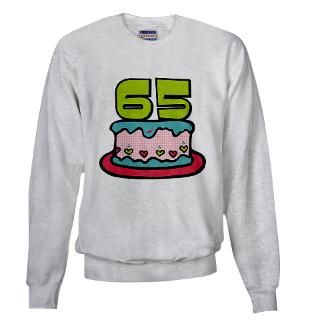 65 Year Old Birthday Cake Hooded Sweatshirt