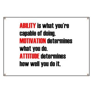 Ability Motivation Attitude Banner for $59.00