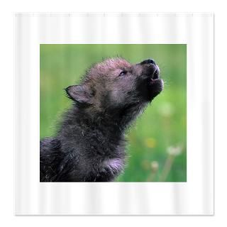 Wolf Shower Curtains  Custom Themed Wolf Bath Curtains