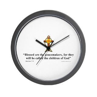 Aa Gifts  Aa Home Decor  Matthew 59 Christian Quote Wall Clock