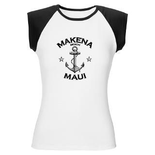 Makena Beach, Maui Womens Cap Sleeve T Shirt