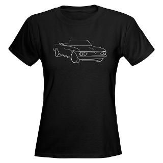 Car T shirts  65 Corvair Womens Dark T Shirt
