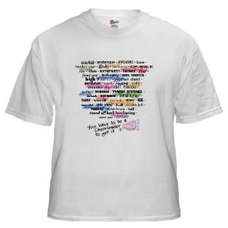 Words that DEFINE CHEERLEADING White T Shirt