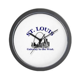 66 Gifts  66 Home Decor  St. Louis . . . The Gateway t Wall Clock