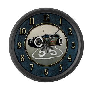 Auto Gifts  Auto Home Decor  Route 66 RAT Large Wall Clock