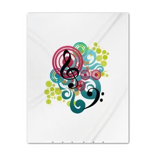 Bass Gifts  Bass Bedroom  Music Swirl Twin Duvet