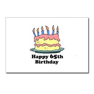 Happy 65th Birthday Postcards (Package of 8) for $9.50