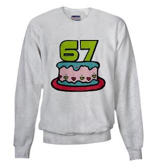 67 Year Old Birthday Cake Hooded Sweatshirt