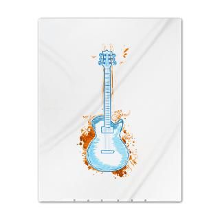 Acoustic Gifts  Acoustic Bedroom  Abstract Music Note Guitar Twin