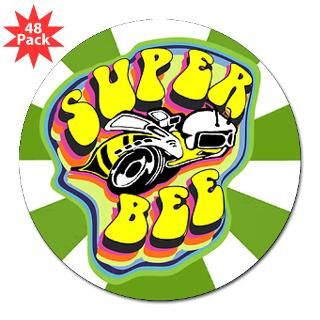  70S Super Bee 3 Lapel Sticker (48 pk