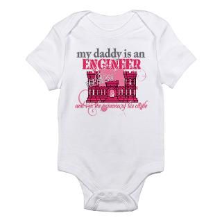 Daddy Engineer pink Body Suit by hooahdesigns