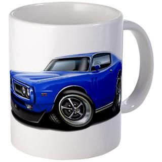 1971 Gifts  1971 Drinkware  1971 72 Charger Blue Car Mug