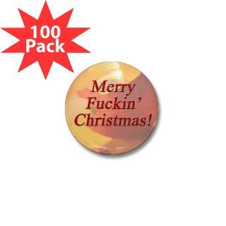 merry fuckin christmas mini button 100 pack $ 77 99