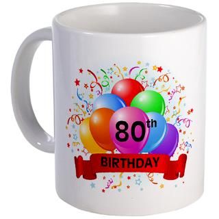 80 Gifts  80 Drinkware  80th Birthday BB Mug