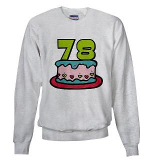 78 Year Old Birthday Cake Hooded Sweatshirt