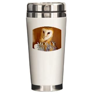 MOLLY THE OWL Ceramic Travel Mug