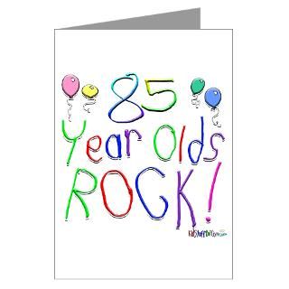 85 Year Olds Rock  Greeting Card