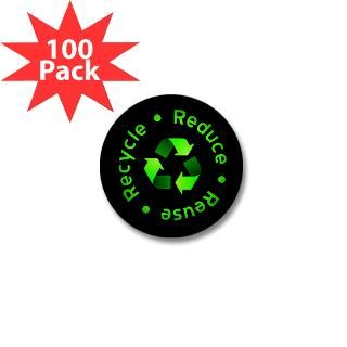 green reduce reuse recycle mini button 100 pack $ 83 99