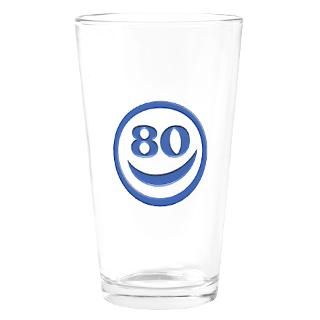 80Th Birthday Drinking Glasses
