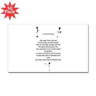 dancers prayer sticker rectangle 50 pk $ 83 99